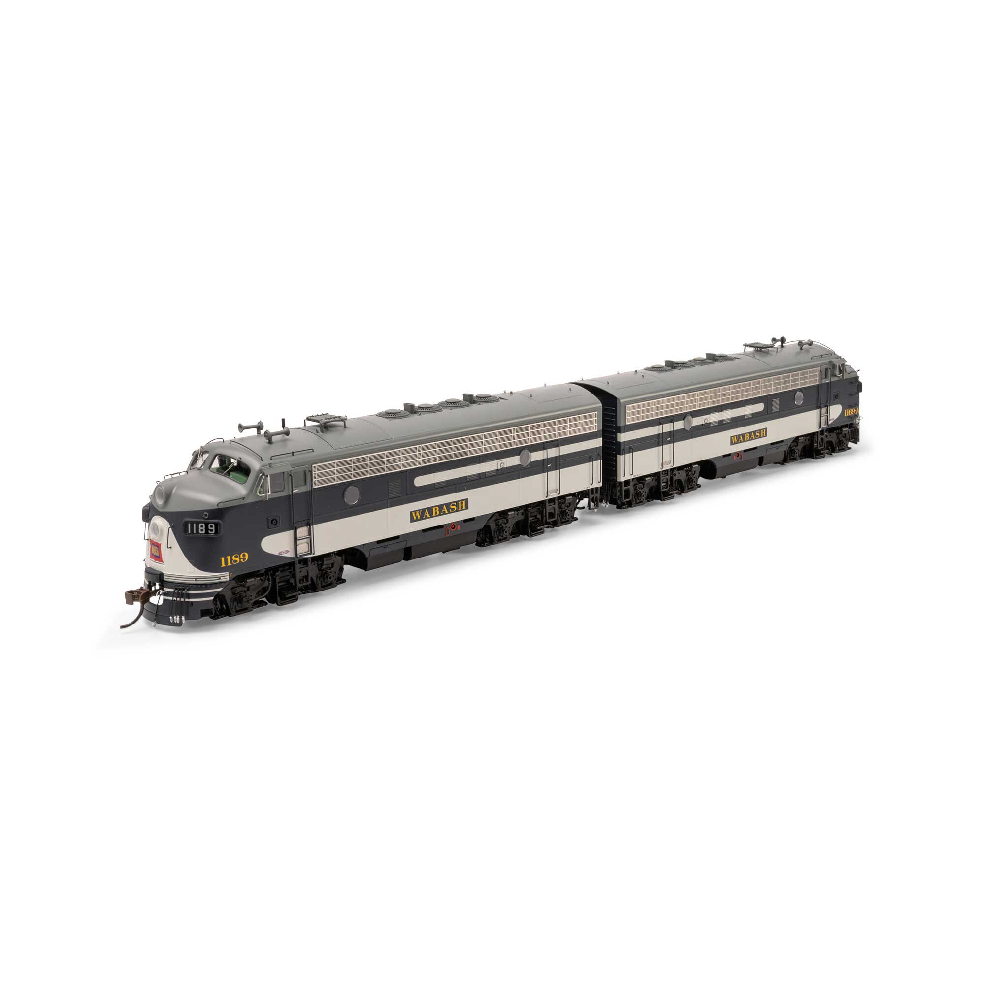 Athearn HO F7A / F7A Locomotive Set with DCC & Sound, WAB #1169-A