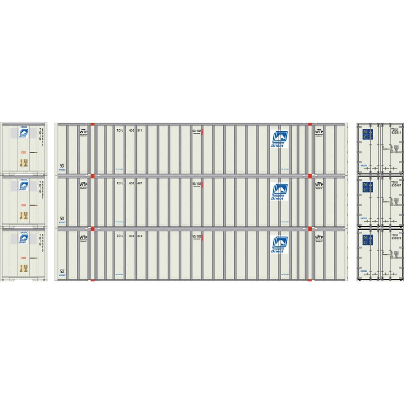 N ATH 53' Stoughton Container, TDIU #630370/630497/630511 (3)