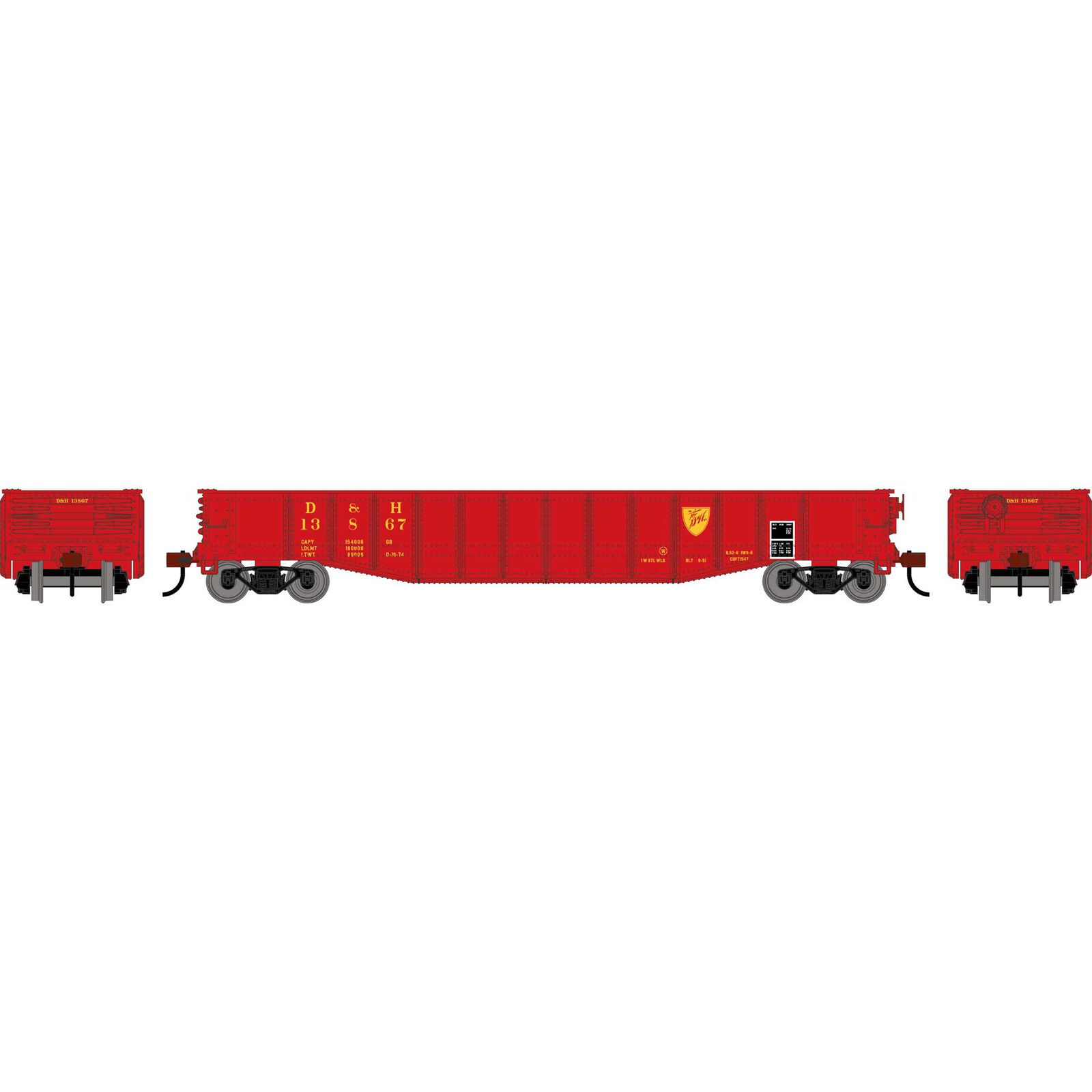 Roundhouse HO RND 50' Gondola, DH #13867