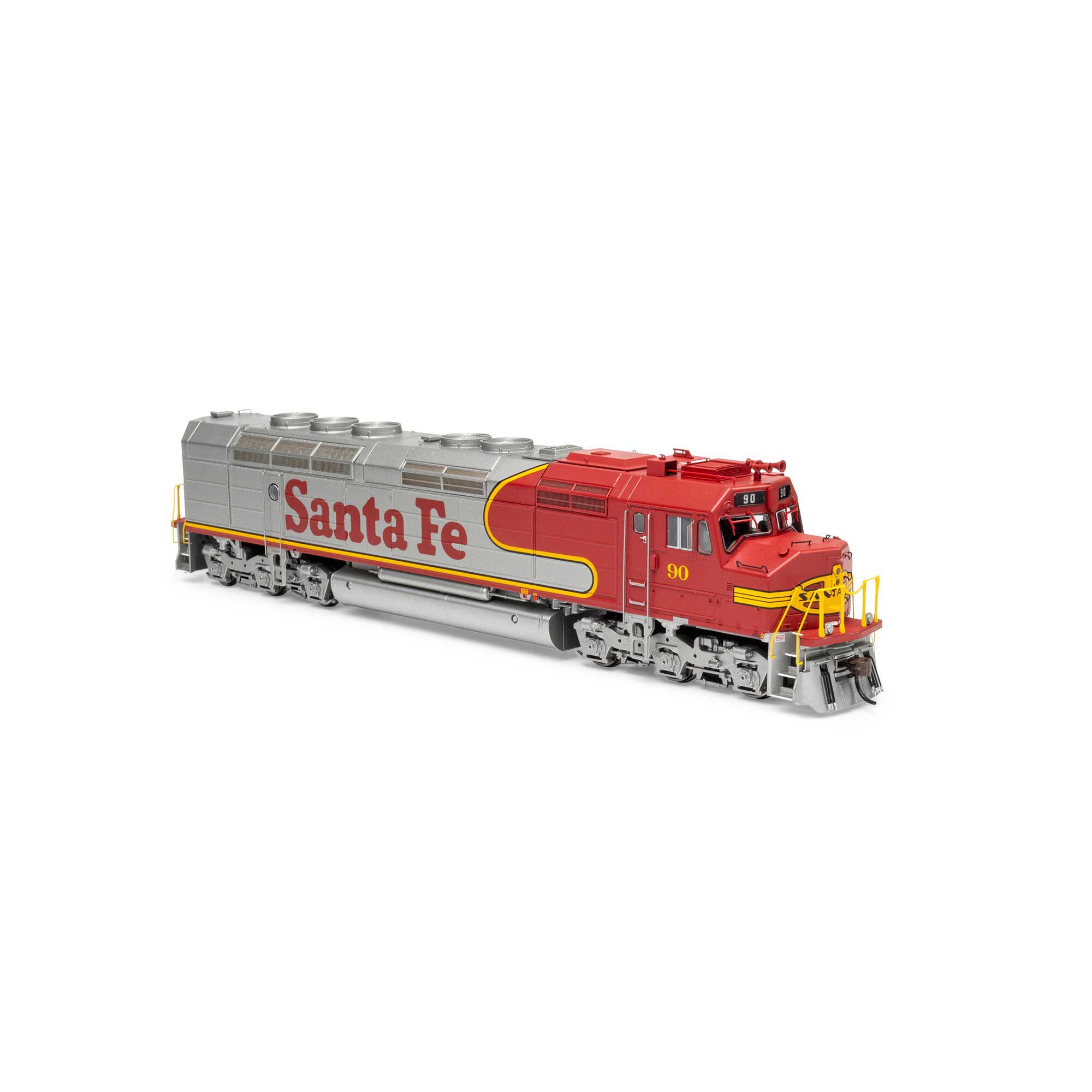 Athearn HO FP45 Locomotive with DCC & Sound, ATSF #90 Model Train
