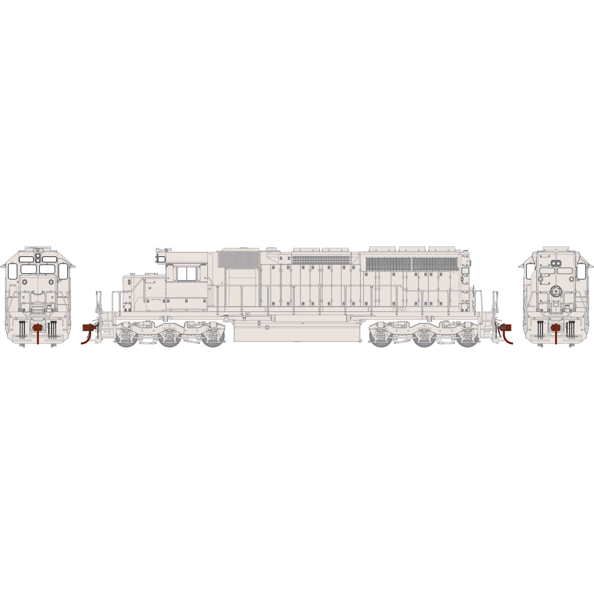 クマタ貿易(ALCO)HOゲージ　EMD　SD-40-2   未塗装完成品 クマタ貿易(ALCO)HOゲージ EMD SD-40-2 未塗装完成品