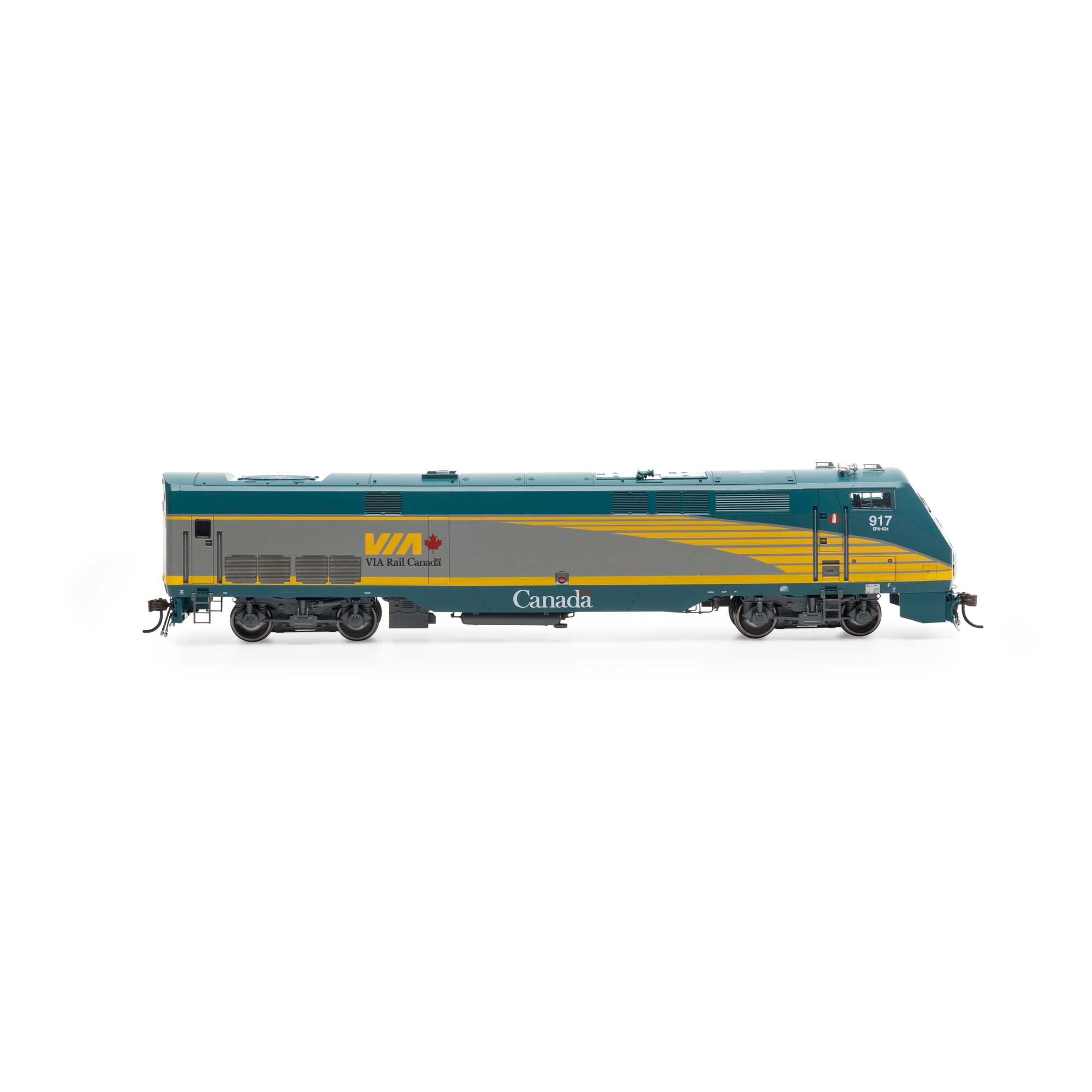 HO AMD103/P42DC with DCC & Sound, VIA #917 Model Train | Athearn