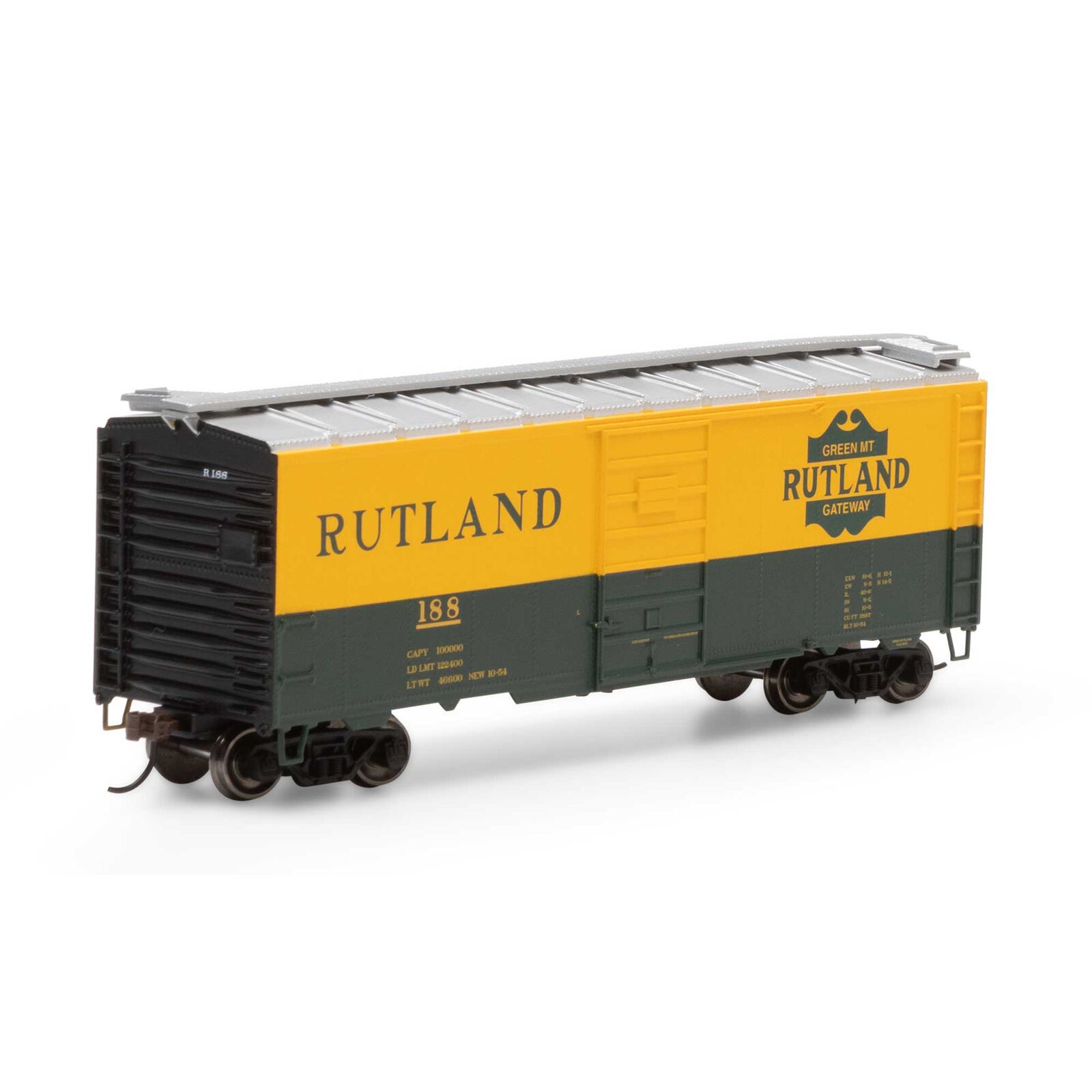 HO RTR 40' Superior Door Box, Rutland #188