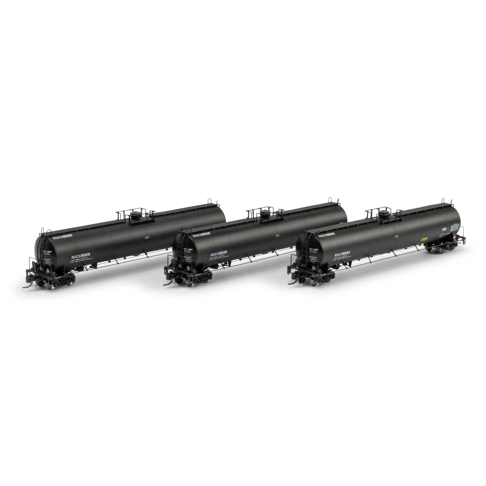 Athearn Genesis N UTC 33K LPG Tank Car- Early, ROCX Primed For Grime #8029/8034/8038 (3)