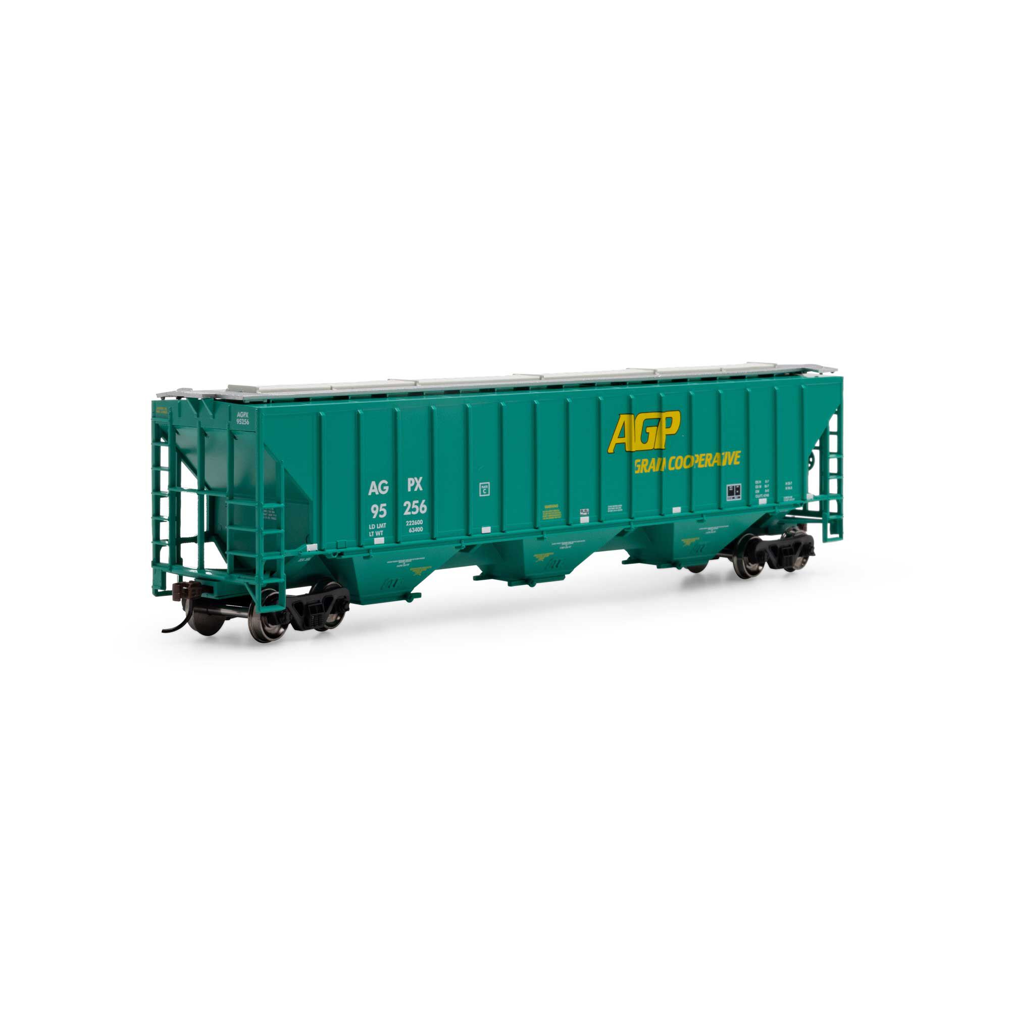 Athearn HO PS4740 Covered Hopper, AGPX #95256 Model Train