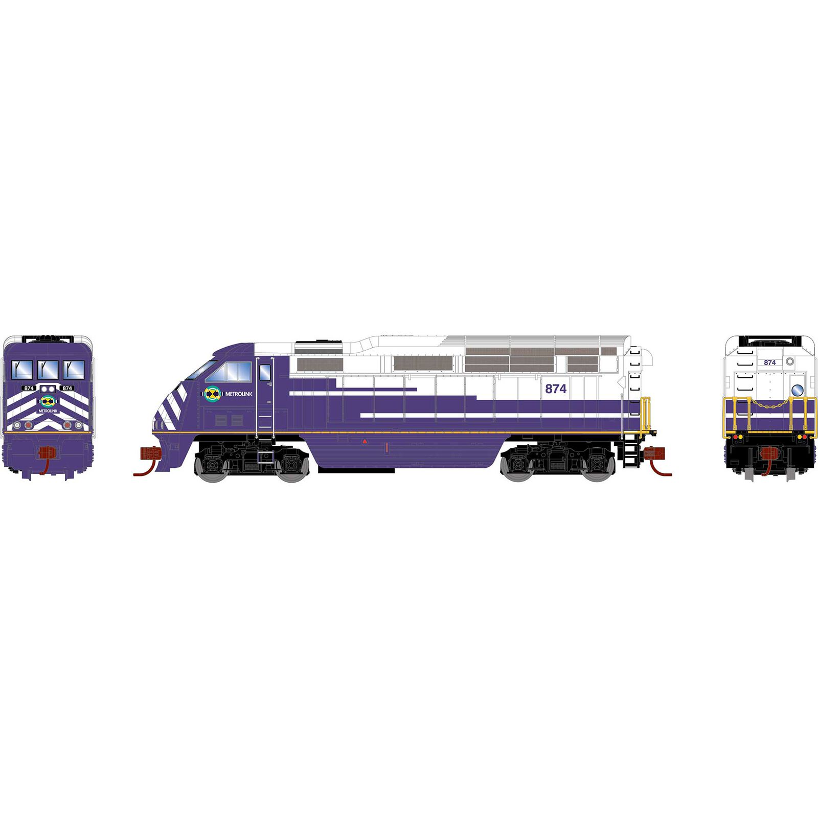 N F59PHI Locomotive, LL SCAX #874