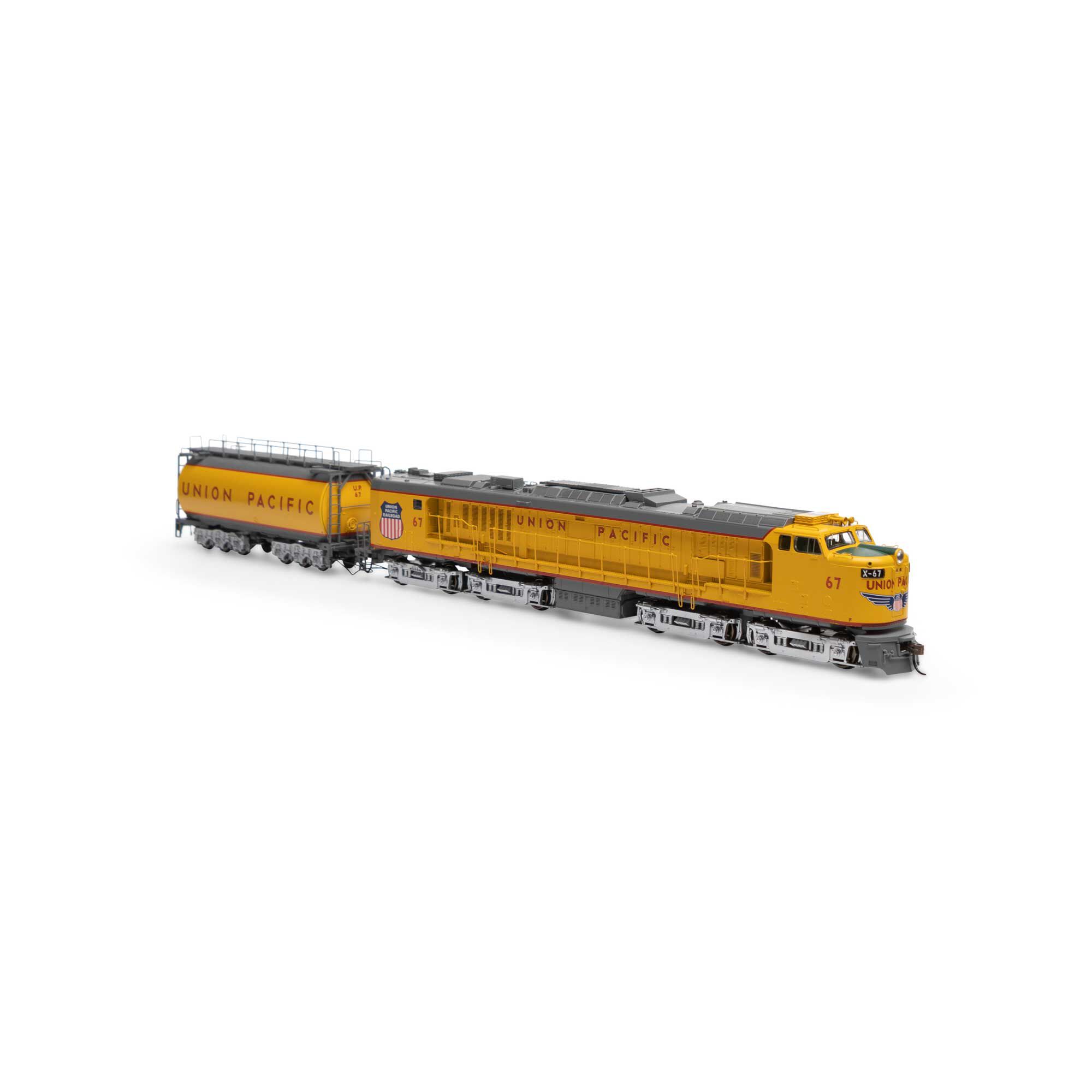 HO Gas Turbine with Tender with DCC & Sound, UP #67 Model Train