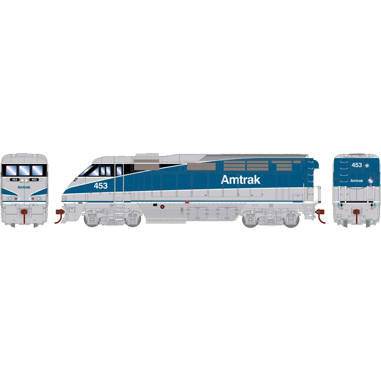 HO RTR F59PHI, Amtrak #453