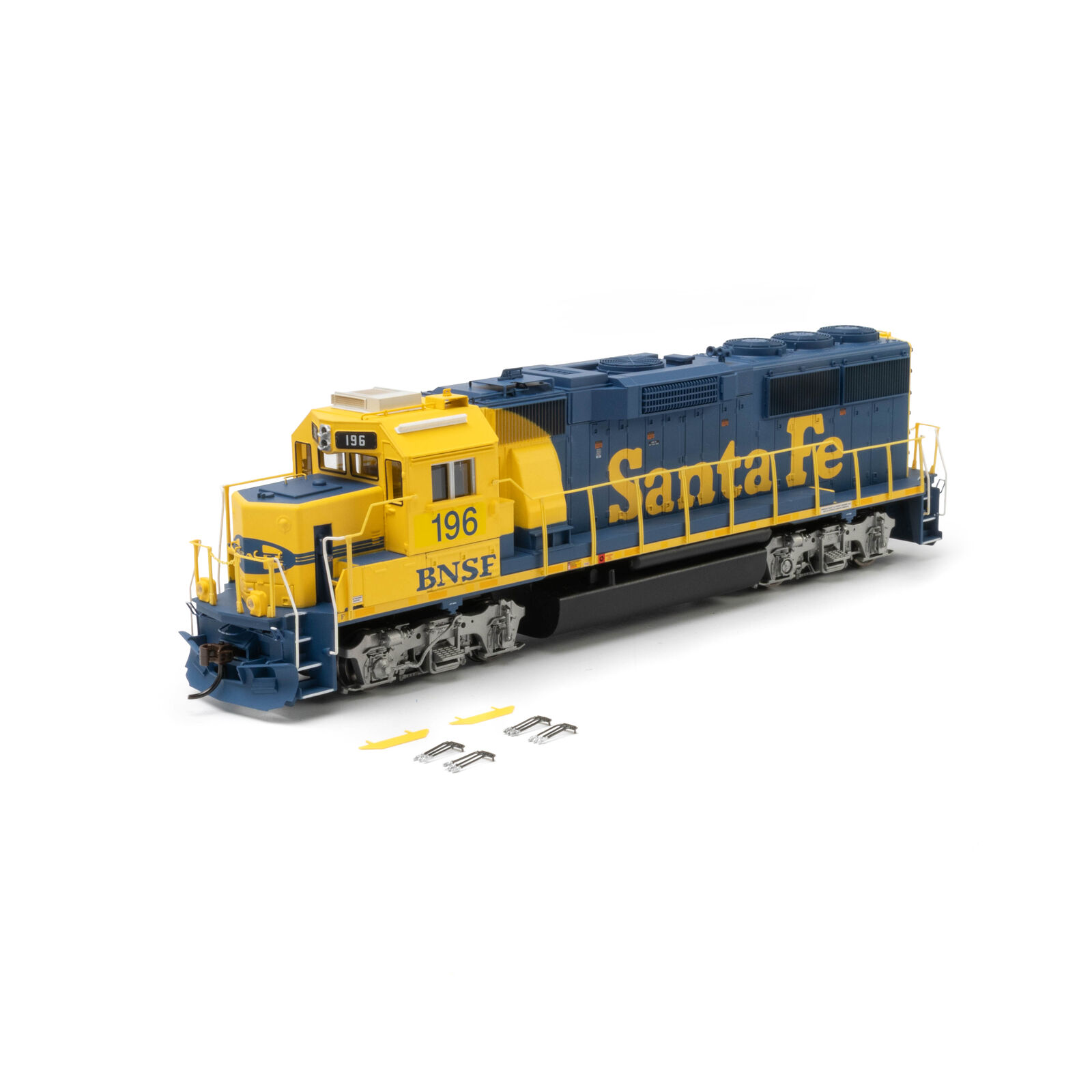 Athearn HO EMD GP60 Locomotive with Econami DCC & Sound, Primed For Grime, BNSF #196