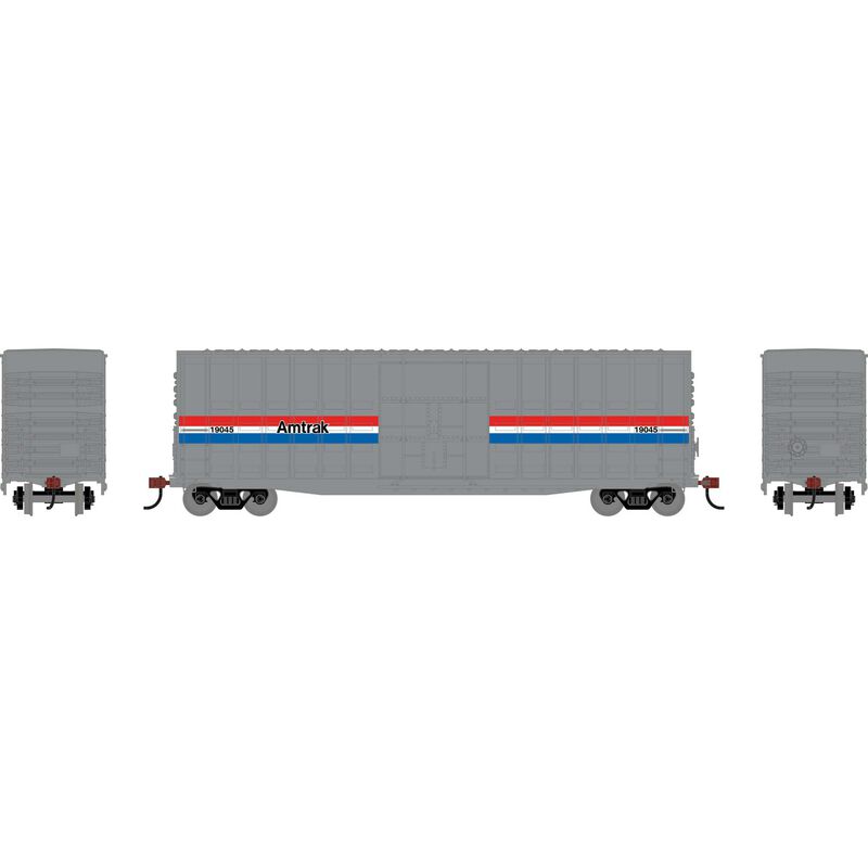 Roundhouse HO RND 50' Waffle High Cube Box Car AMTK Phase III #19045