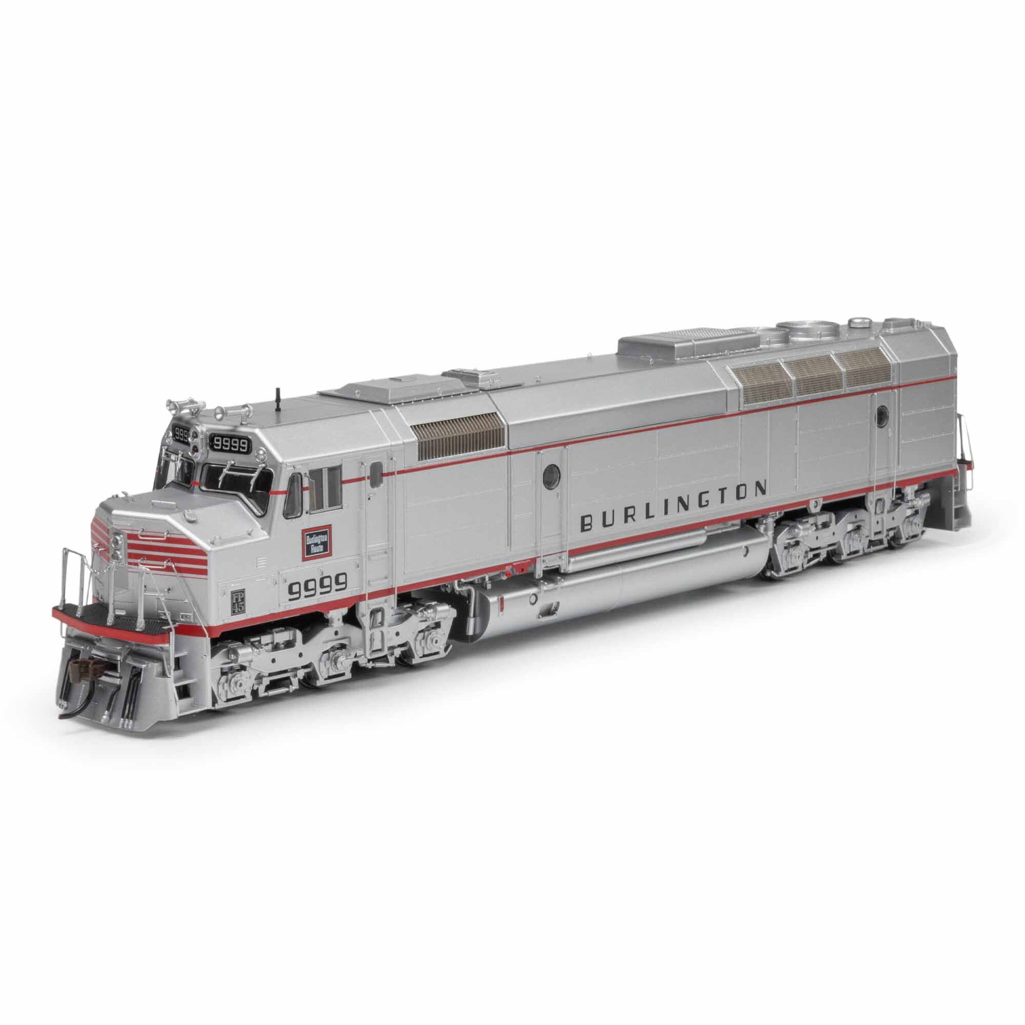HO FP45 Locomotive, CB&Q #9999 Model Train | Athearn | Athearn