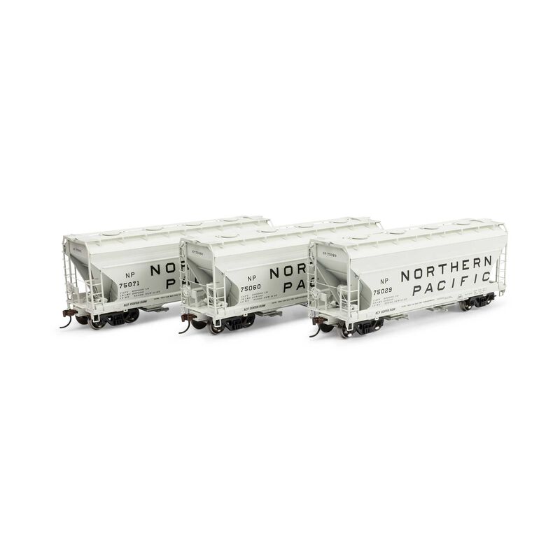 HO ACF 2970 Covered Hopper, NP #75029/75060/75071 (3)