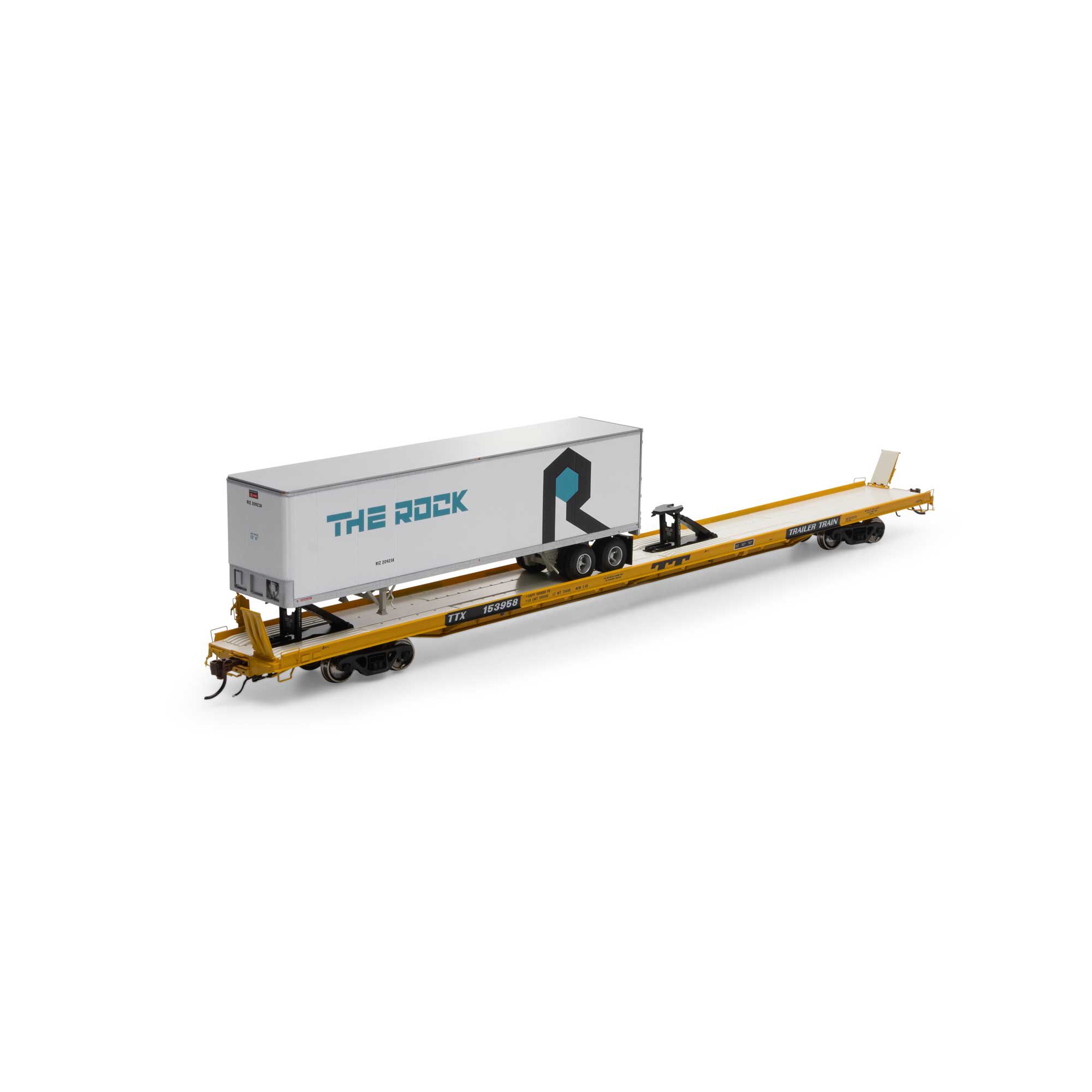 Athearn HO F89F Trailer with 40' Trailer, TTX #153958, RIZ Model