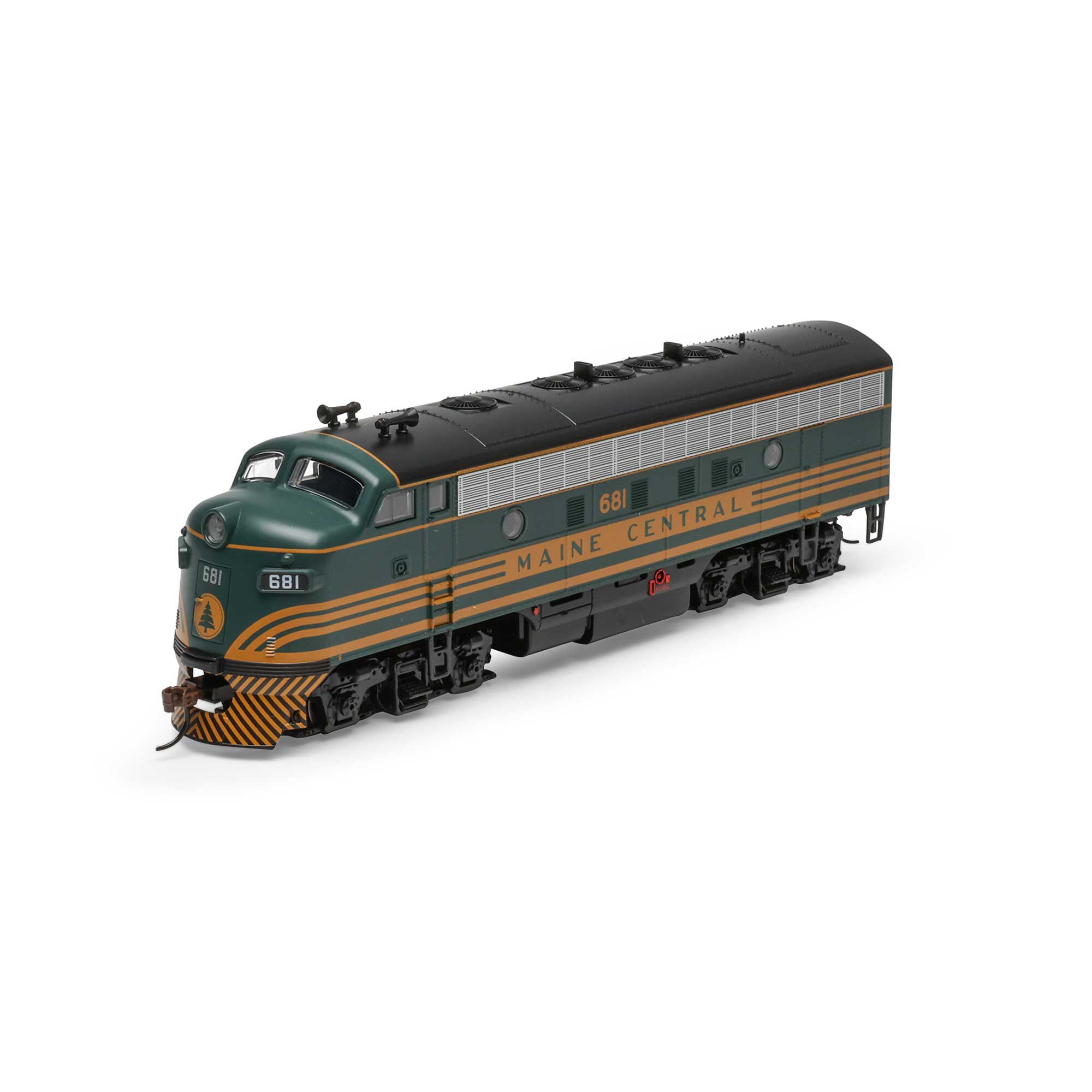Roundhouse HO F7A Locomotive, MEC #681 Model Train | Athearn | Athearn