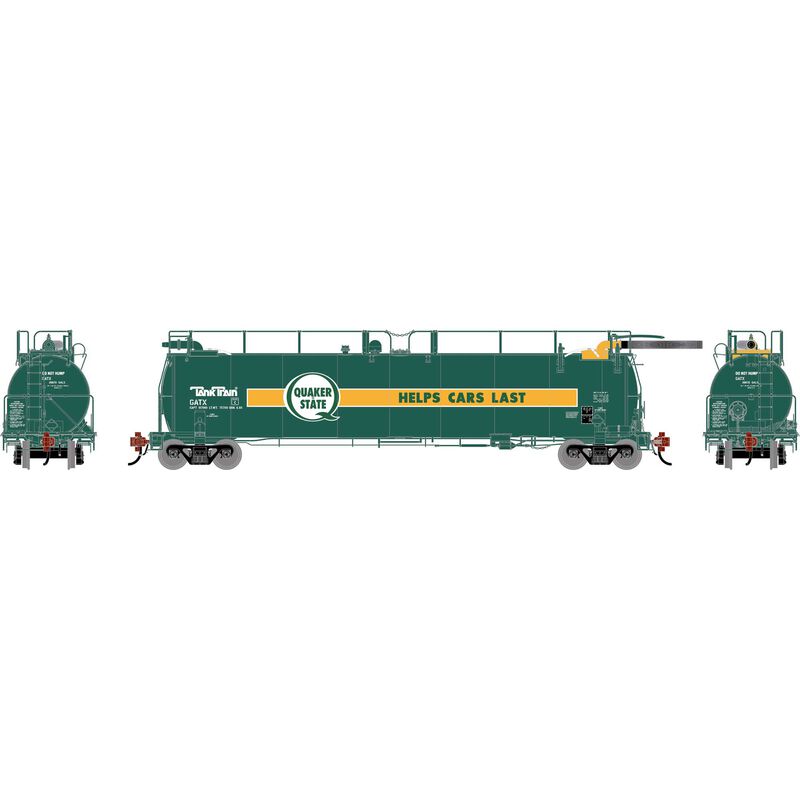 HO TankTrain Intermediate, GATX Quaker State Unnumbered