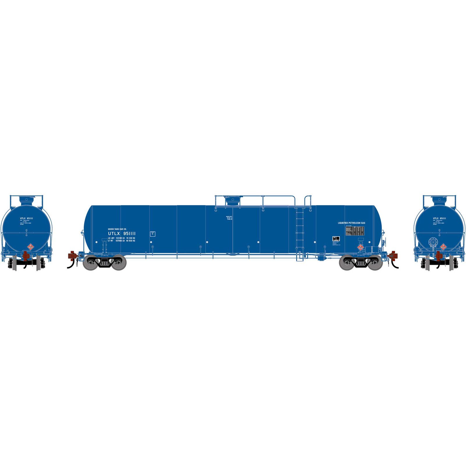 HO GEN UTC 33K LPG Tank Car, UTLX #951111