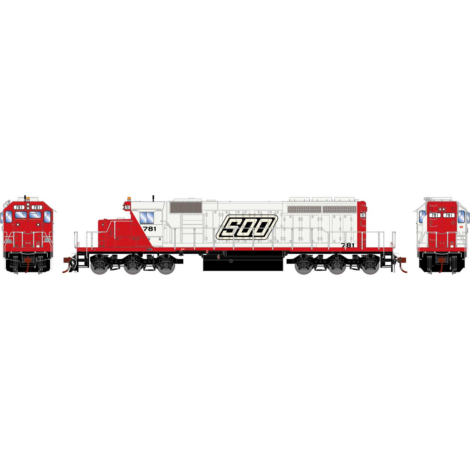 HO EMD SD40-2 Locomotive, SOO #781