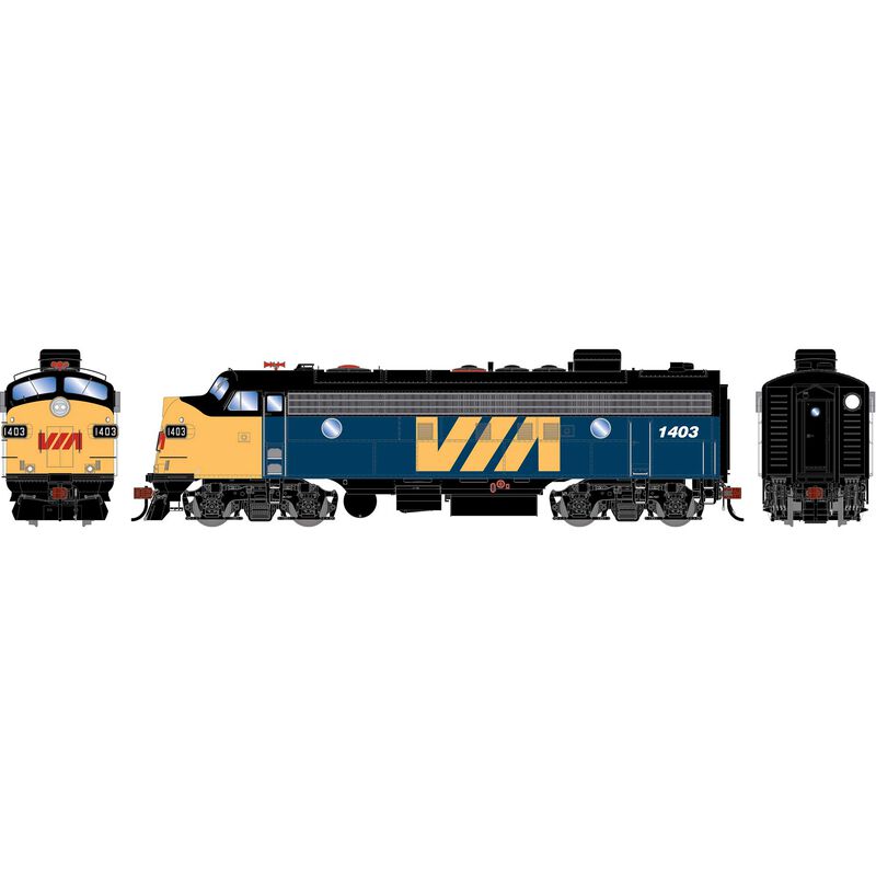 HO GEN FP7 Locomotive w/DCC & Sound, VIA #1403