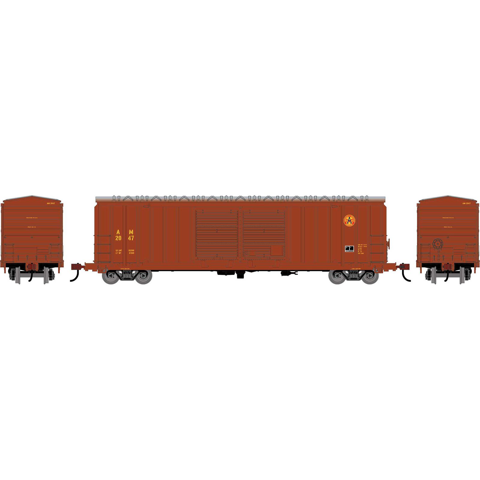 HO 50' FMC 5283 Double Door Box Car, AM #2047