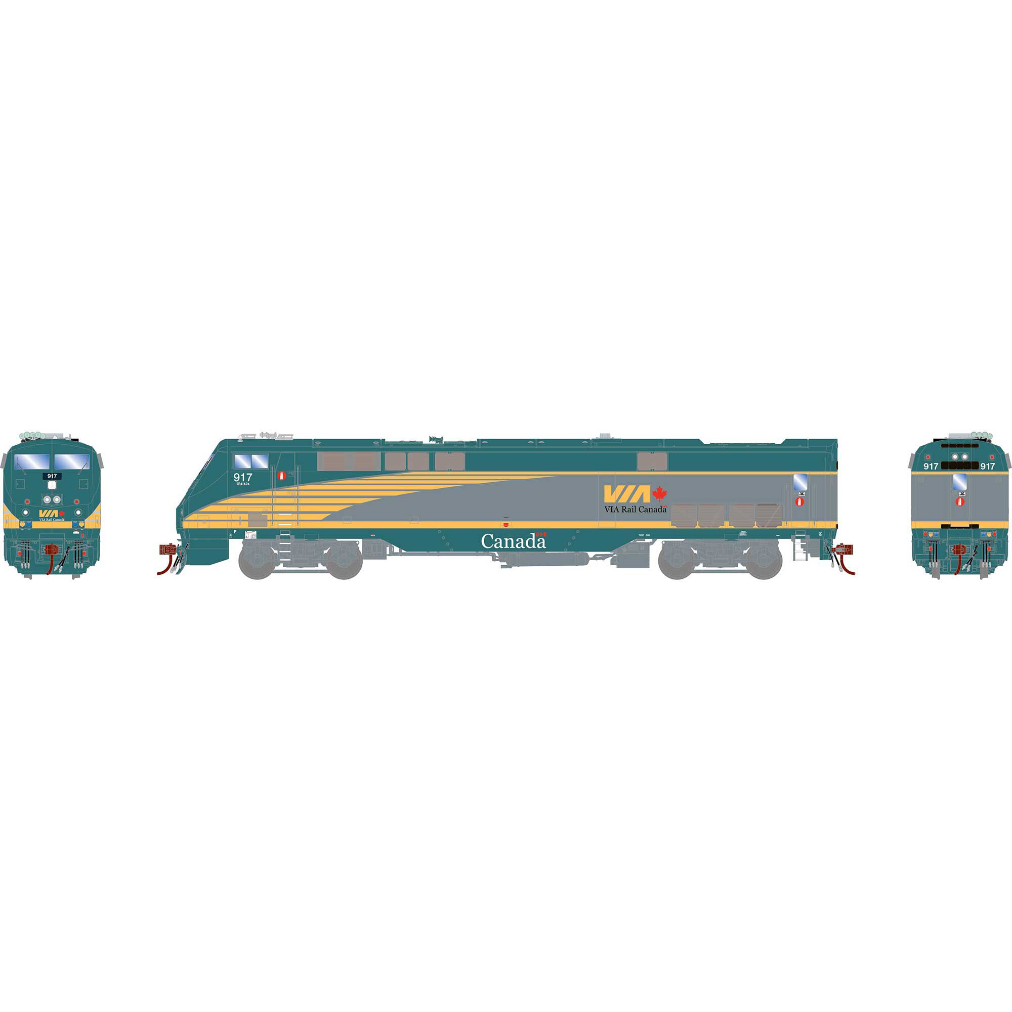 Athearn HO AMD103/P42DC, VIA #917 Model Train | Athearn | Athearn