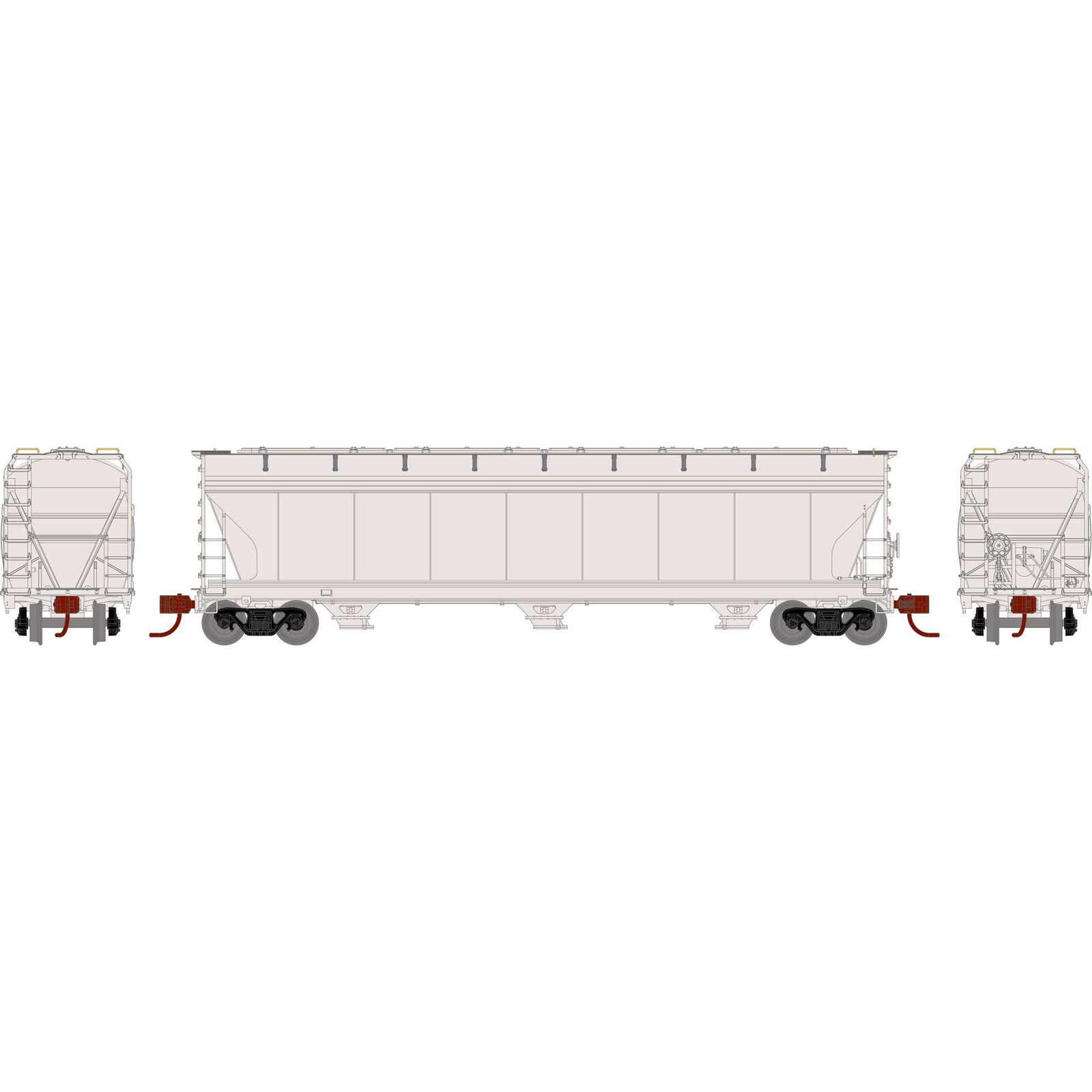 N ACF4600 Covered Hoppers, Undecorated Phase II