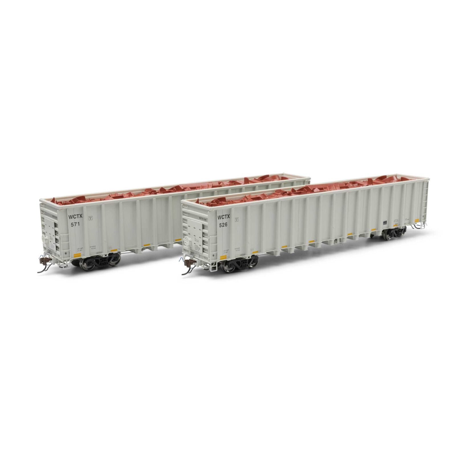 HO NSC 6400 Gondola with Scrap Load, WCTX #526, 571 (2)