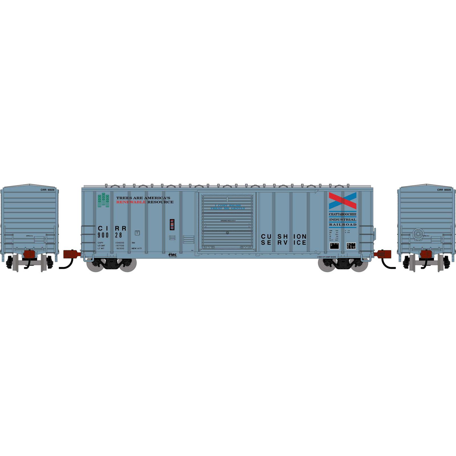 Athearn N ATH 50' FMC 5347 Single Door Box Car, CIRR #90028
