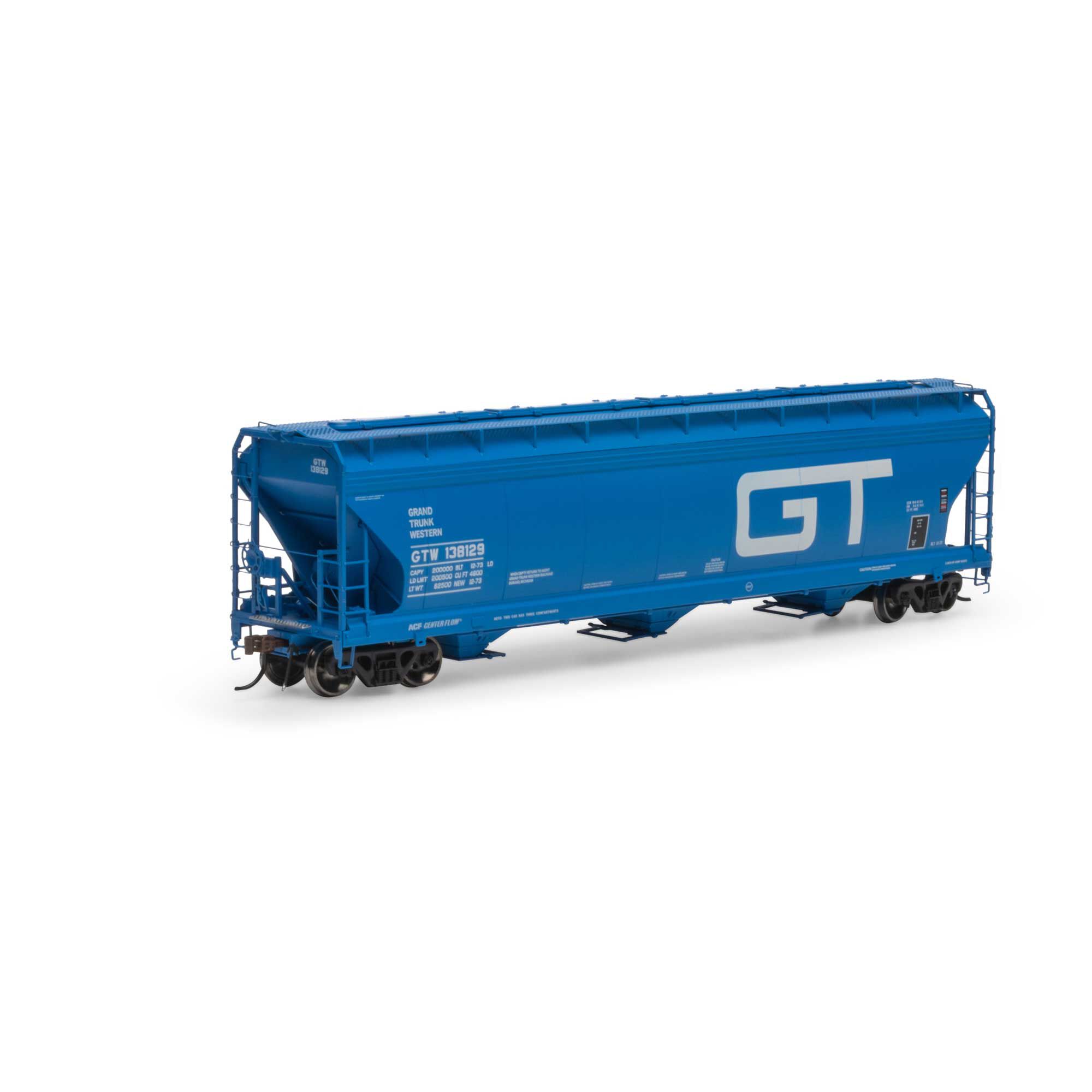 Athearn HO ACF 4600 3-Bay CF Hopper, GTW #138129 Model Train