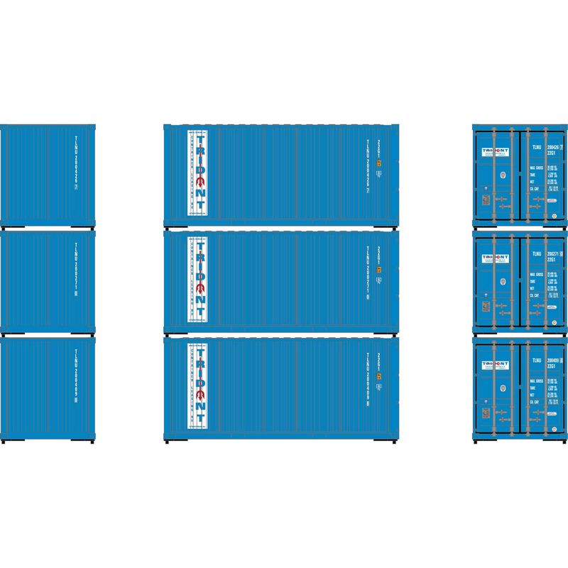 HO ATH 20' Corrugated Containers, TLNU #2004267/2002710/2004098 (3)