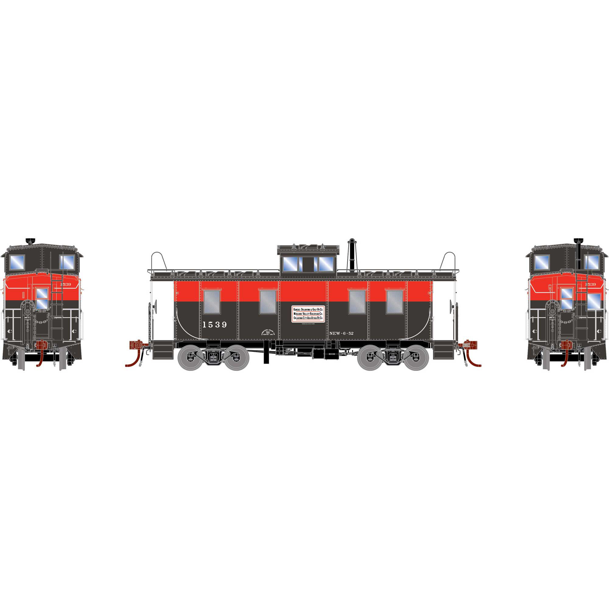Athearn Genesis HO GEN ICC Cupola Caboose w/Lights & Sound, KOG