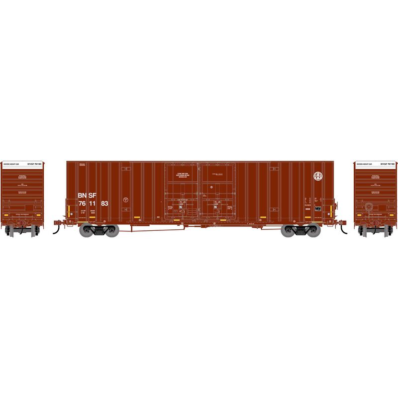 HO ATH 60' Gunderson High-Cube Double Door Box Car, BNSF #761183