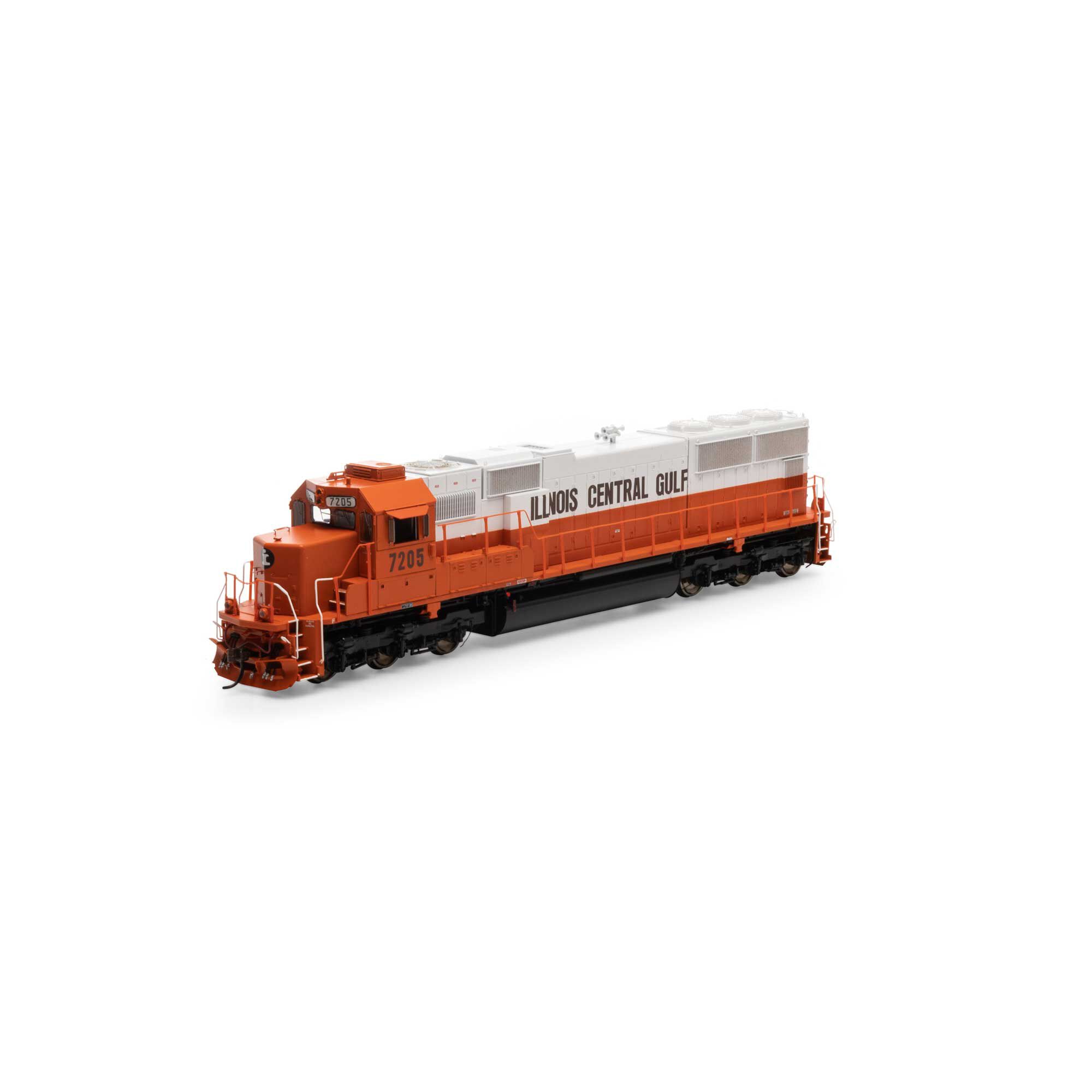 HO SD70 with DCC & Sound, Illinois Central Gulf #7205 Model Train