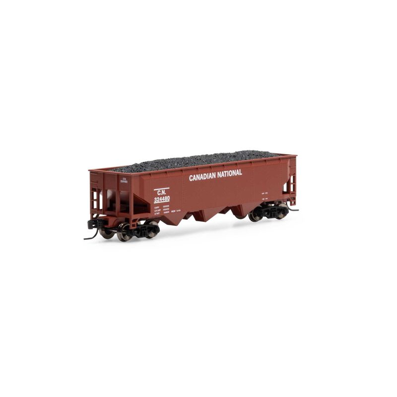 N 40' Offset Coal Hopper with Load, CN #324480