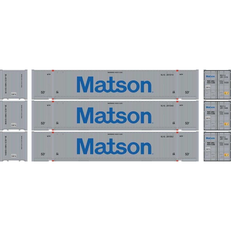 HO 53' Jindo Containers, Matson MLHU #281019 / 281048 / 281092 (3)