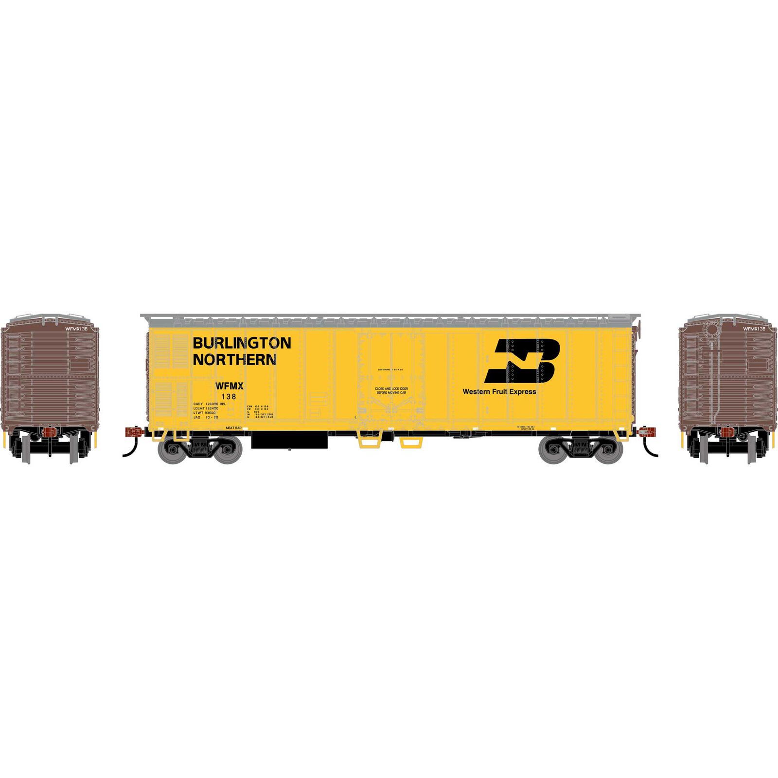 HO 50' Smooth Side Mechanical Reefer, WFMX #138