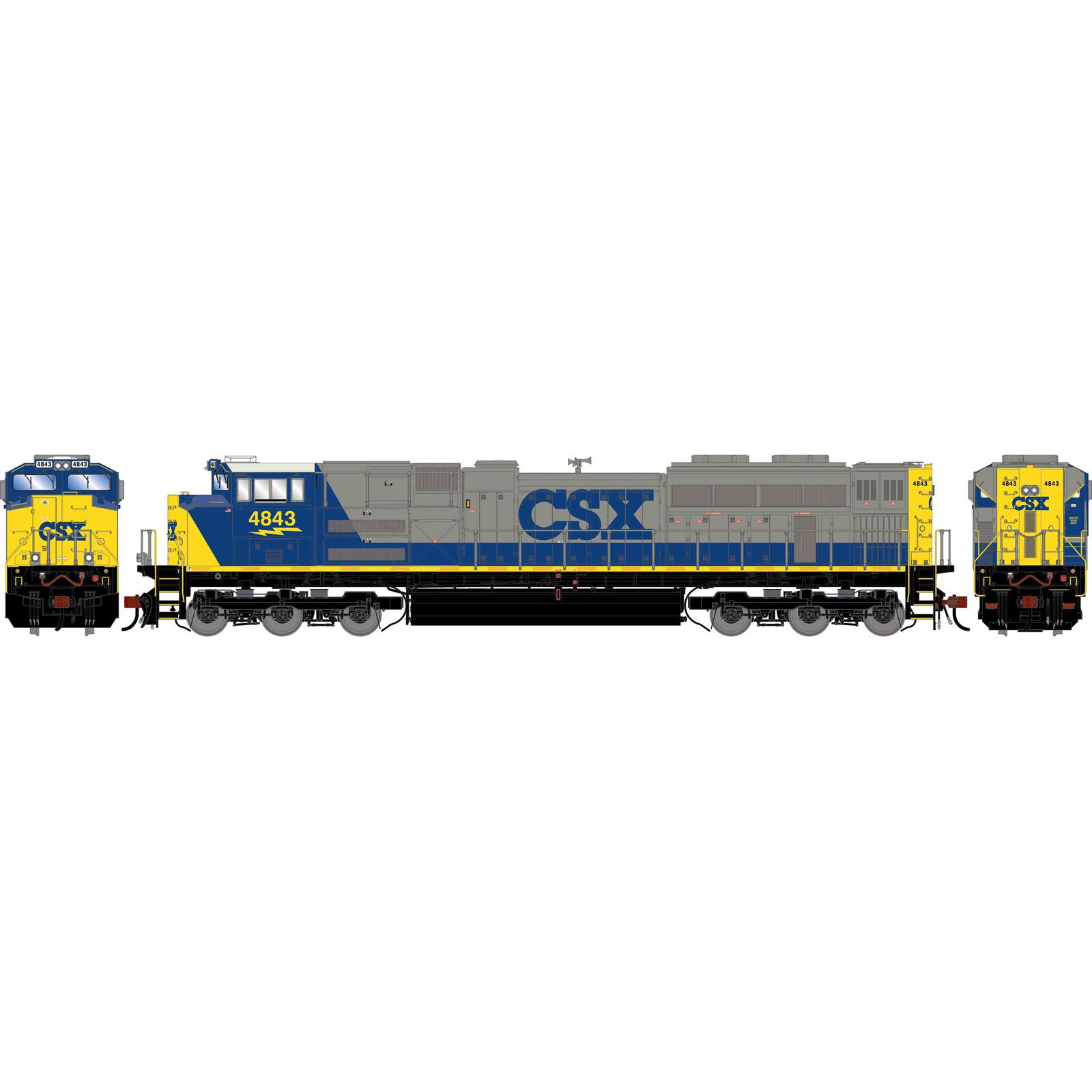 HO GEN SD70ACE Locomotive w/DCC & Sound, Legendary Liveries CSXT #4843