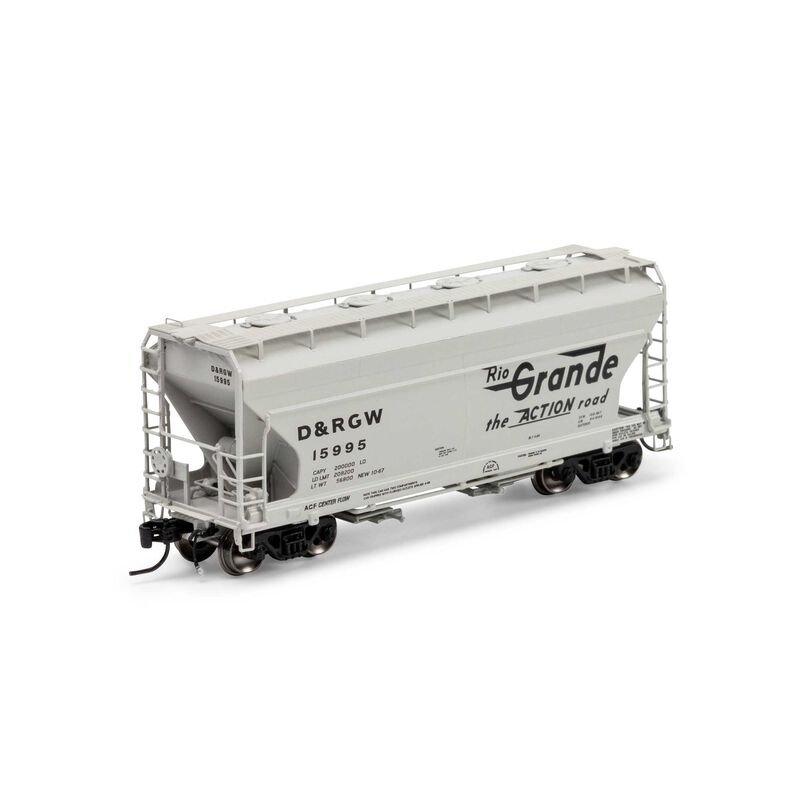 Athearn Genesis N ACF 2970 Covered Hopper, DRGW #15995