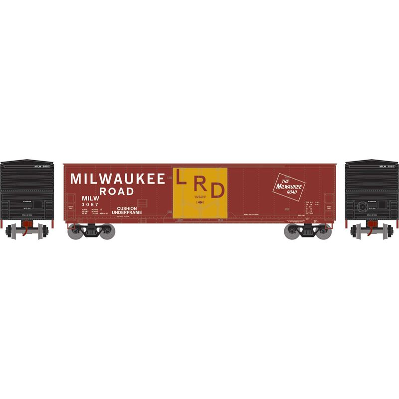 HO 50' Youngstown Plug Door Box Car, MILW #3087