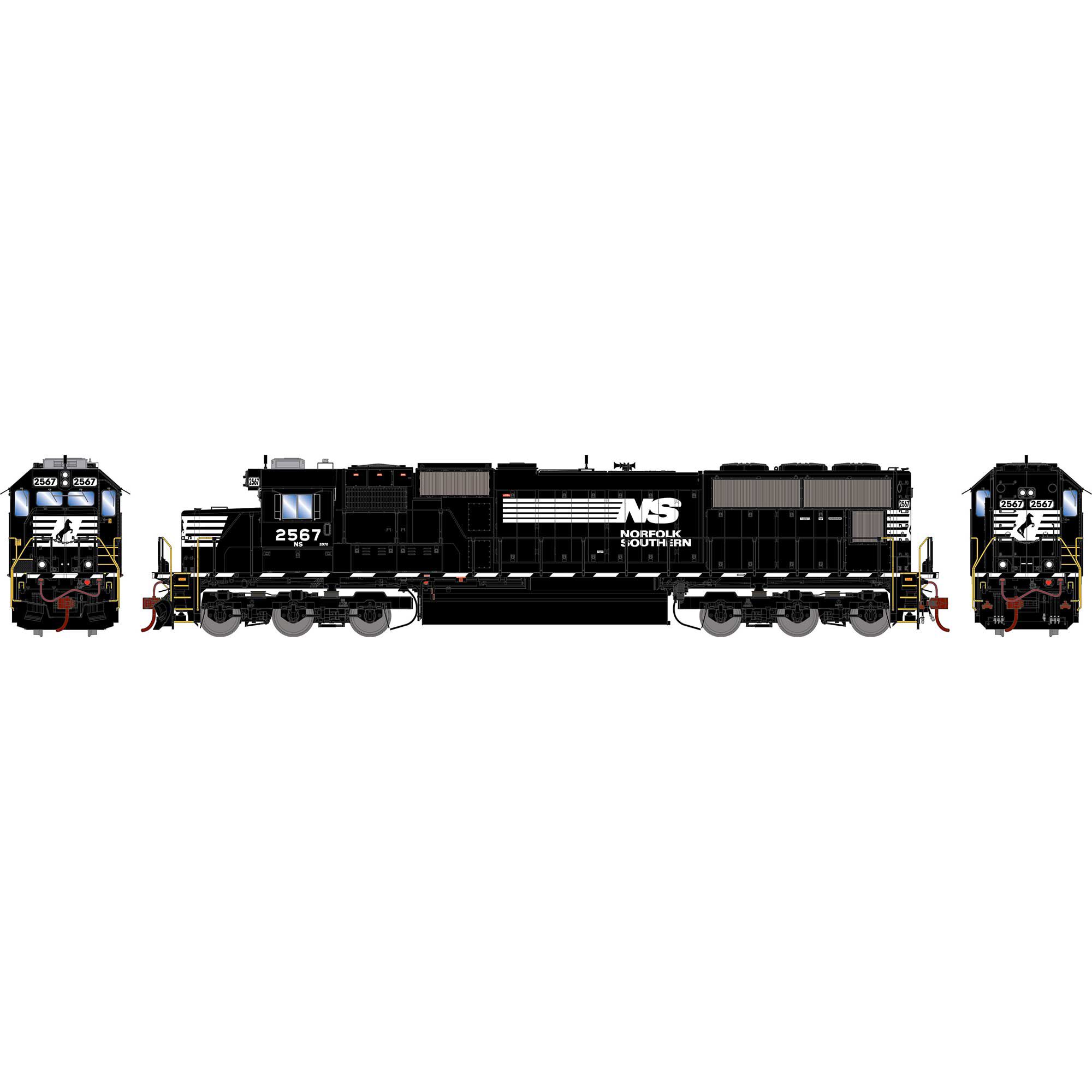 Athearn HO SD70, Norfolk Southern #2567 Model Train | Athearn