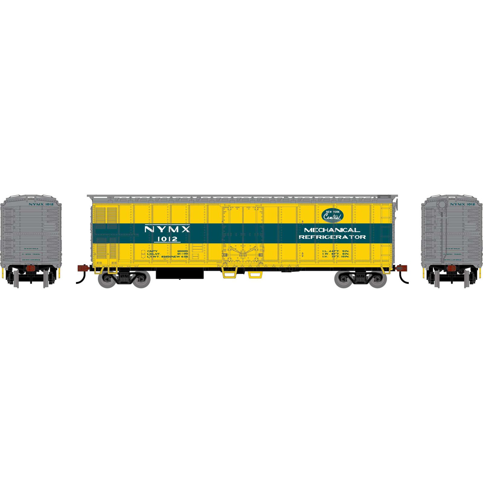 HO 50' Smooth Side Mechanical Reefer, NYMX #1012