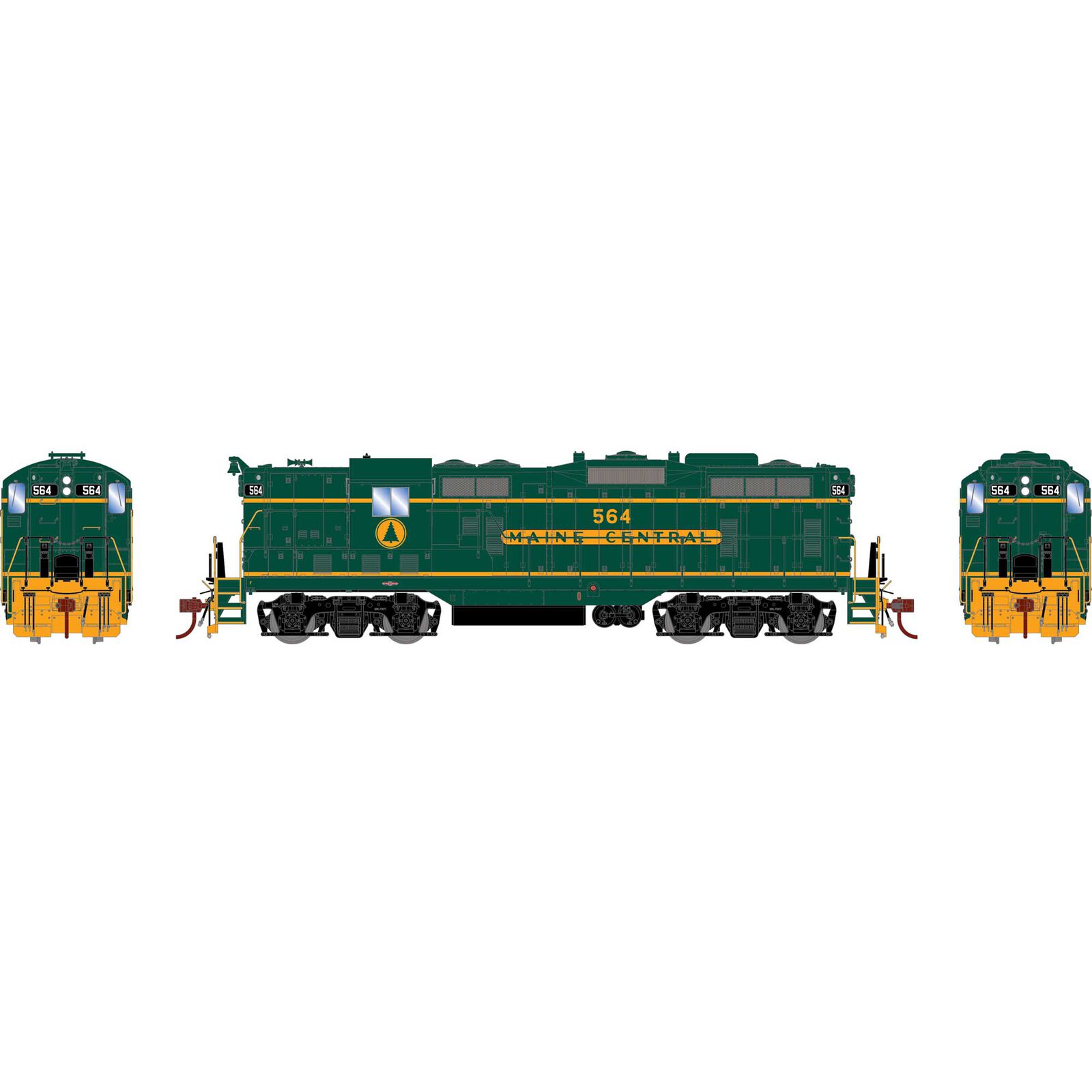 HO GP7 Locomotive, MEC #564