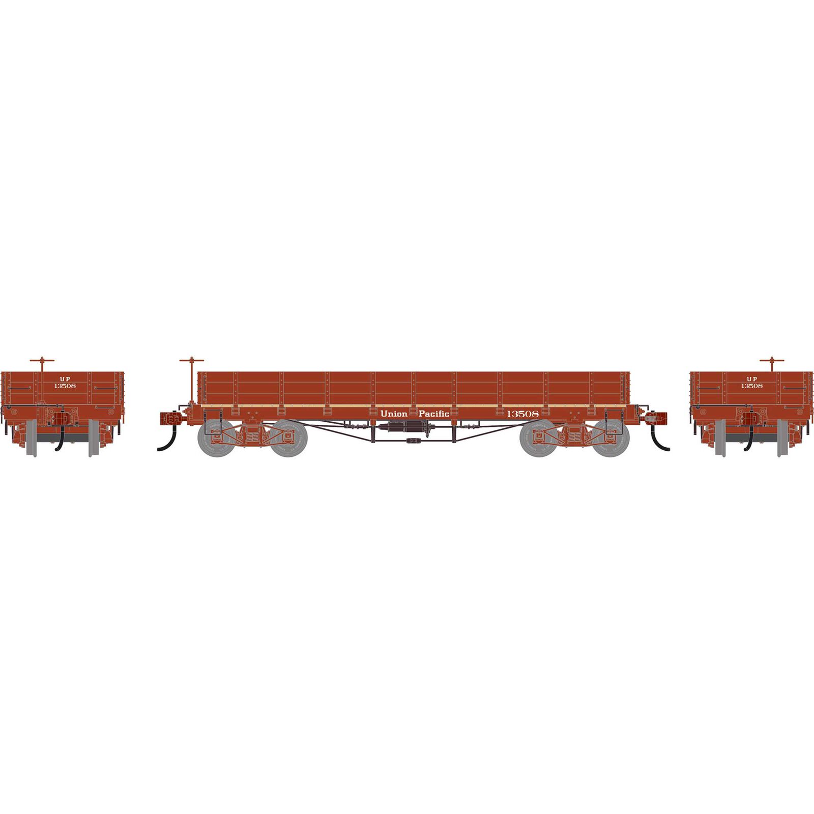 HO ATH 36' Low Side Gondola w/ Drop Gates, UP #15508