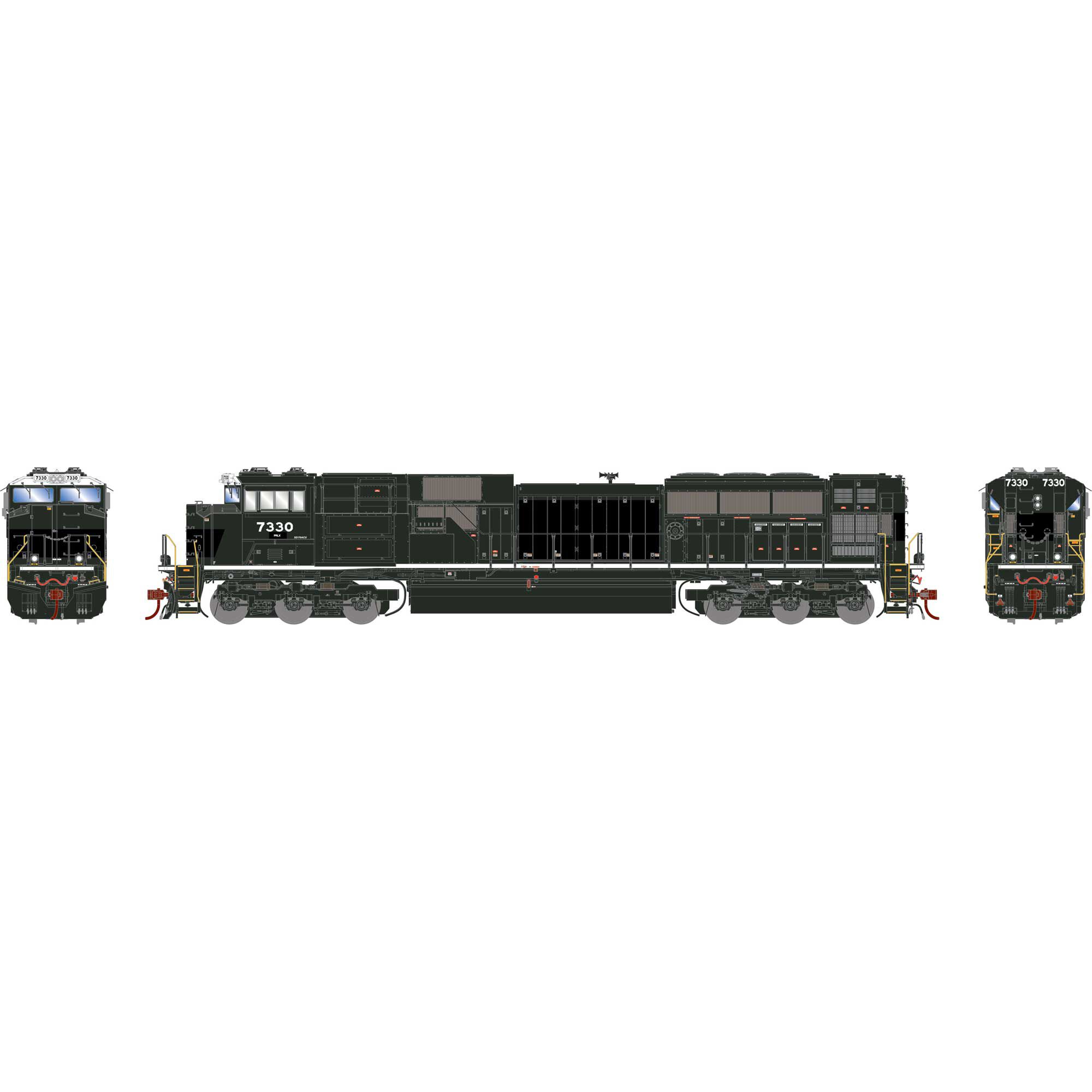 HO EMD SD70ACU Locomotive, PRLX #7330 Model Train | Athearn | Athearn