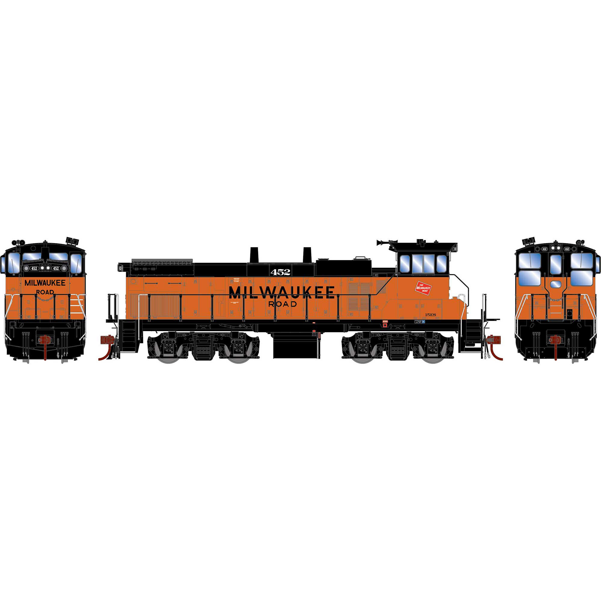 アサーンジェネシスEMD MP15-AC Milwaukee 鉄道DCCサウンド Athearn HO MP15AC with DCC & Sound, MILW #460 Model Train