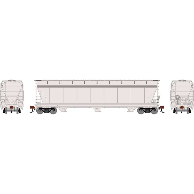 HO ACF4600 Covered Hoppers, Undecorated Phase II