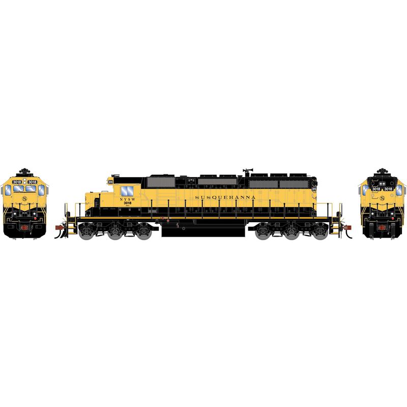 Athearn HO ATH SD40-2 Locomotive, NYSW #3018