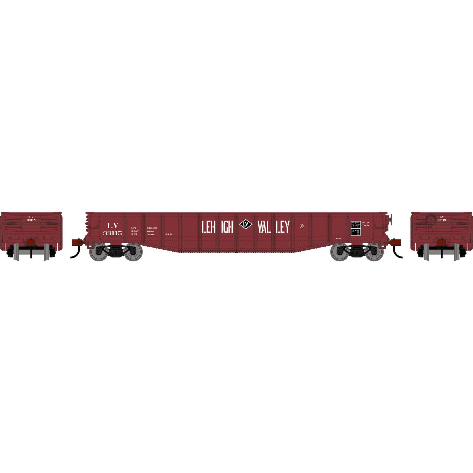 Roundhouse HO RND 50' Gondola, LV #33115