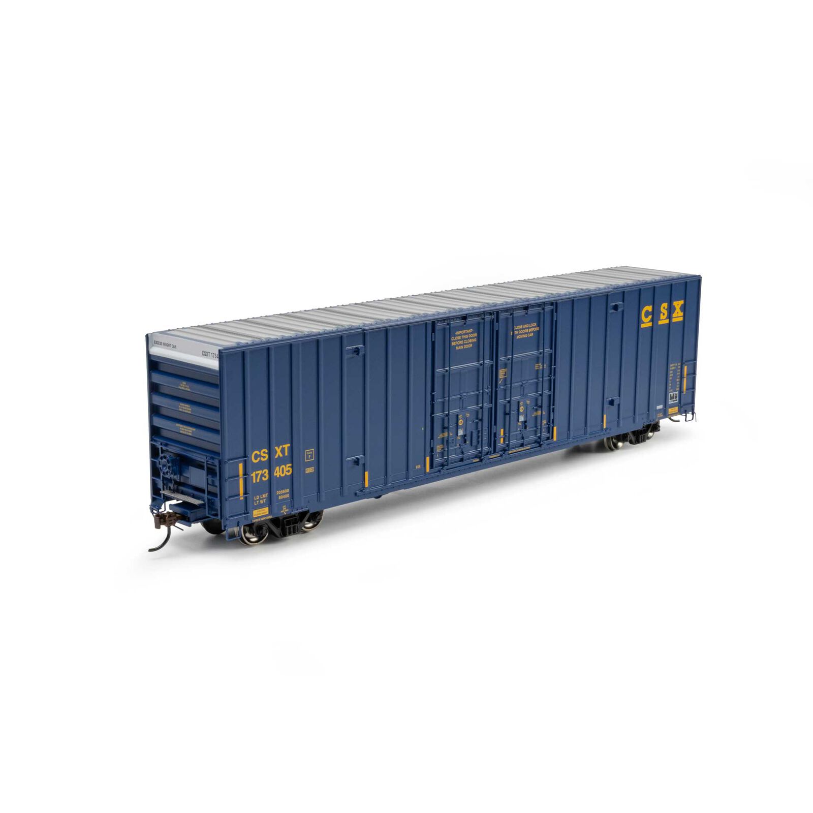 Athearn HO ATH 60' Gunderson High Cube Double Door Box Car, CSXT #173405