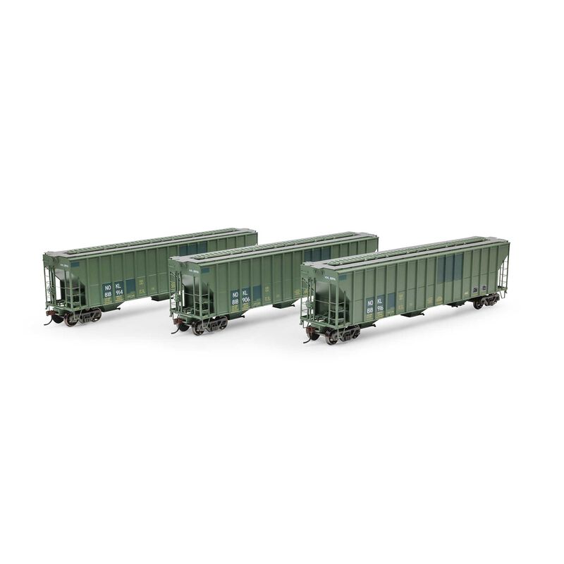 HO FMC 4700 Covered Hopper, NOKL Primed For Grime 'Ex-CNW' #818906 / 818914 / 818916 (3)