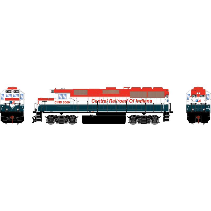 HO ATH GP50 Locomotive with DCC & Sound, CIND #5000